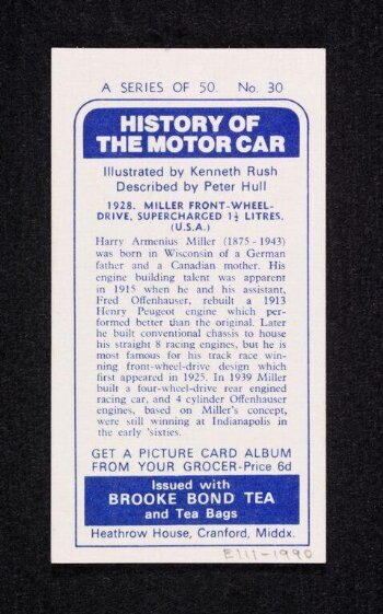 The History of the Motor Car