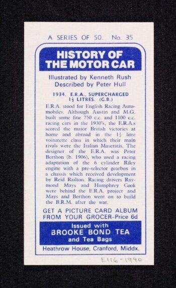 The History of the Motor Car