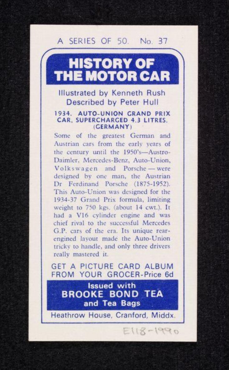 The History of the Motor Car image