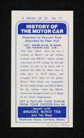 The History of the Motor Car