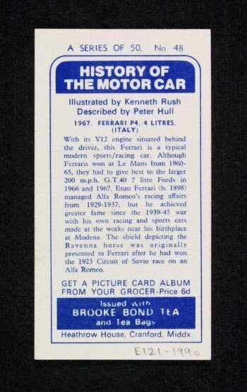 The History of the Motor Car