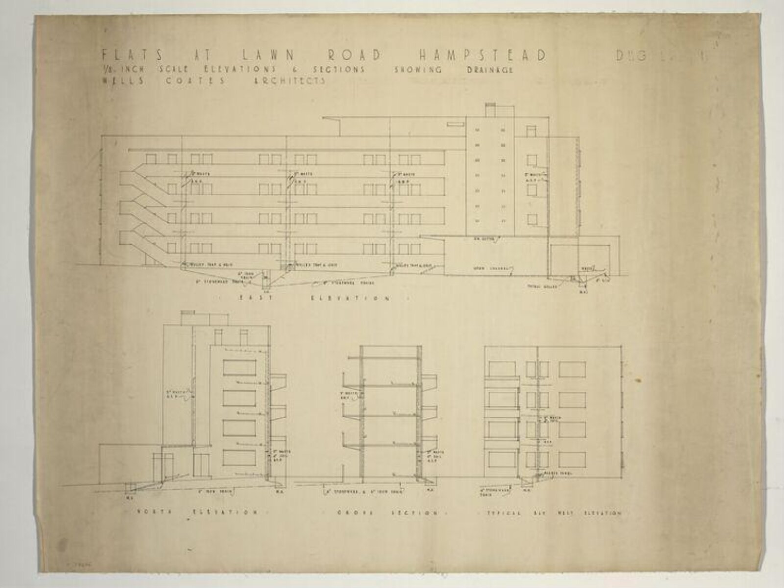 Lawn Road Flats, Wells Coates, 1932