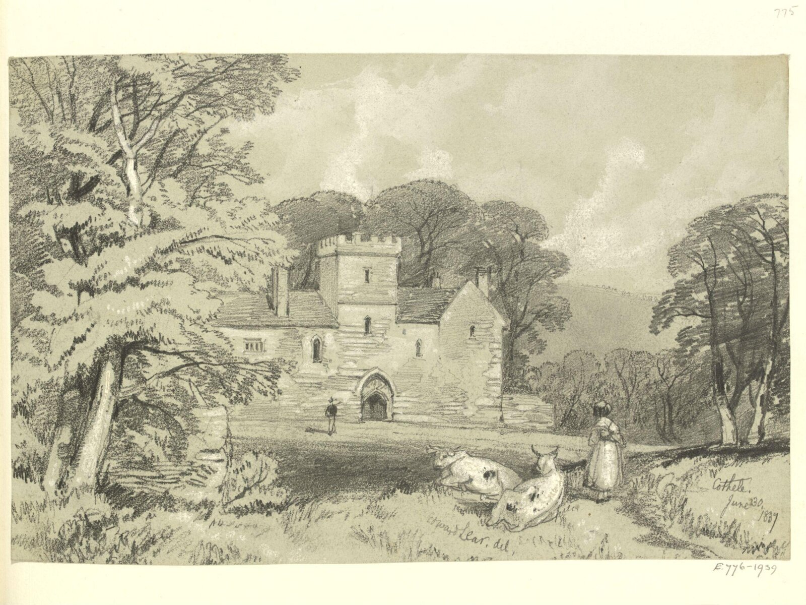 Cotehele, Edward Lear, 20 June 1837