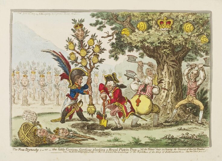 The New Dynasty or the Little Corsican Gardiner Planting a Royal Pippin Tree. image