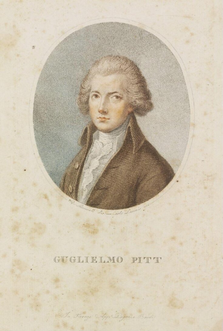 Gugliemo Pitt [William Pitt] (1759-1806) Prime Minister top image