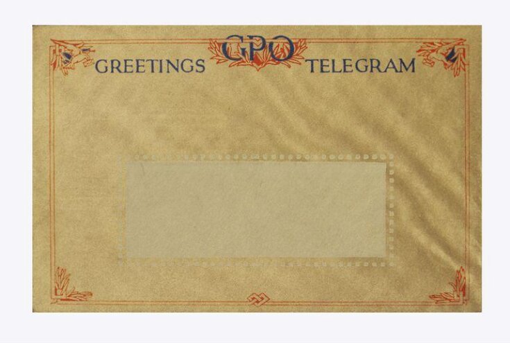Envelope, third British general greetings telegram top image