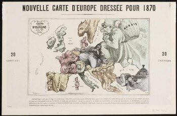 Nouvelle Carte D'Europe Dressée Pour 1870