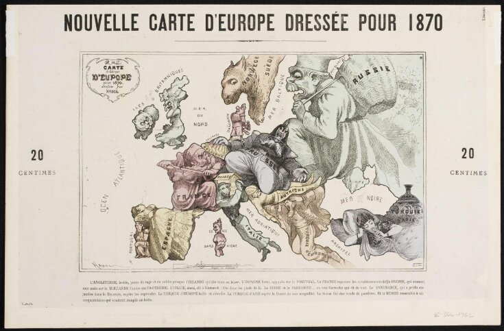 Nouvelle Carte D'Europe Dressée Pour 1870 image