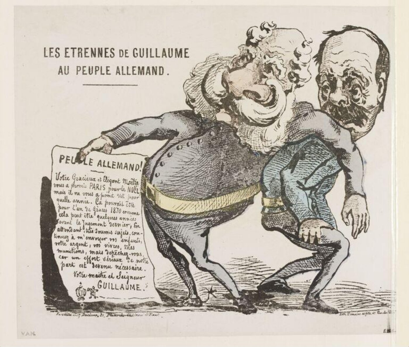 Unknown, Les Etrennes De Guillaume Au Peuple Allemand