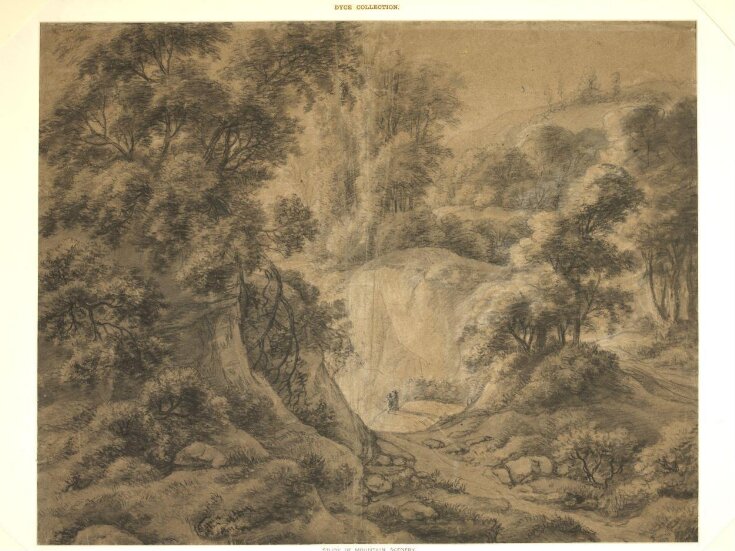 Wooded Landscape With Two Figures in an OPen Dell at Centre top image