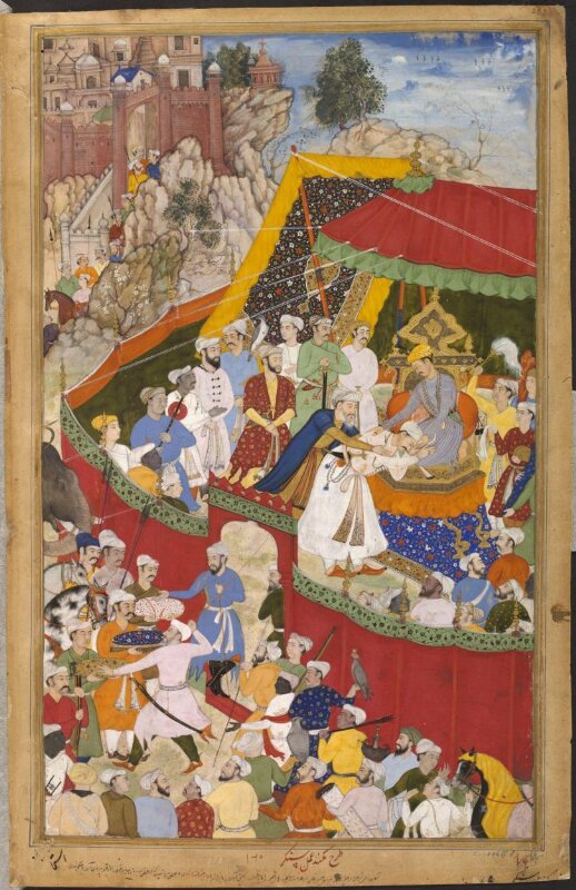 Rai Surjan Hada making Submission to Akbar