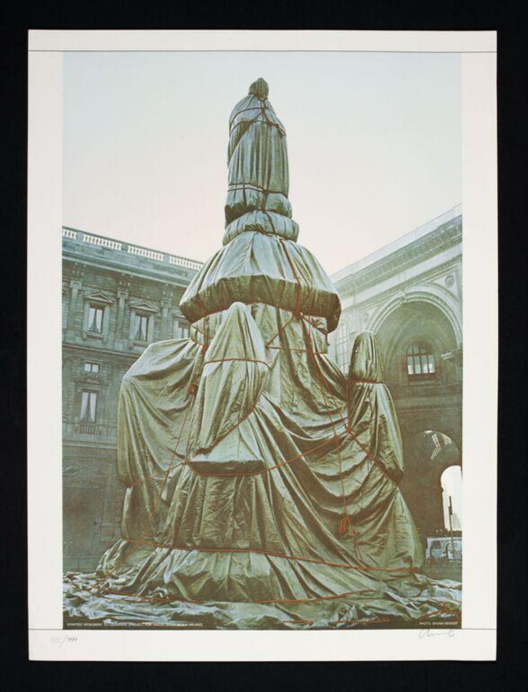 Christo, Wrapped Monument to Leonardo