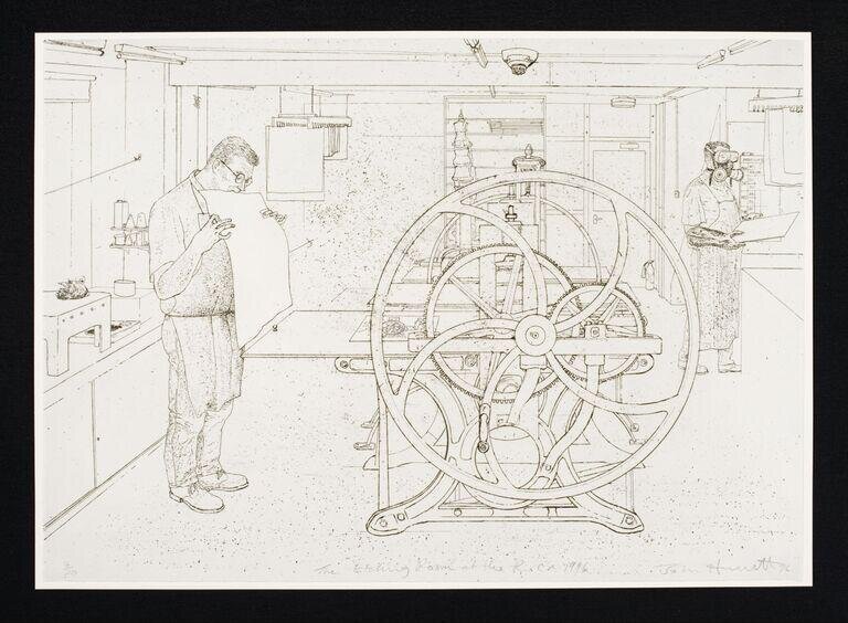 Etching Room at the Royal College of Art