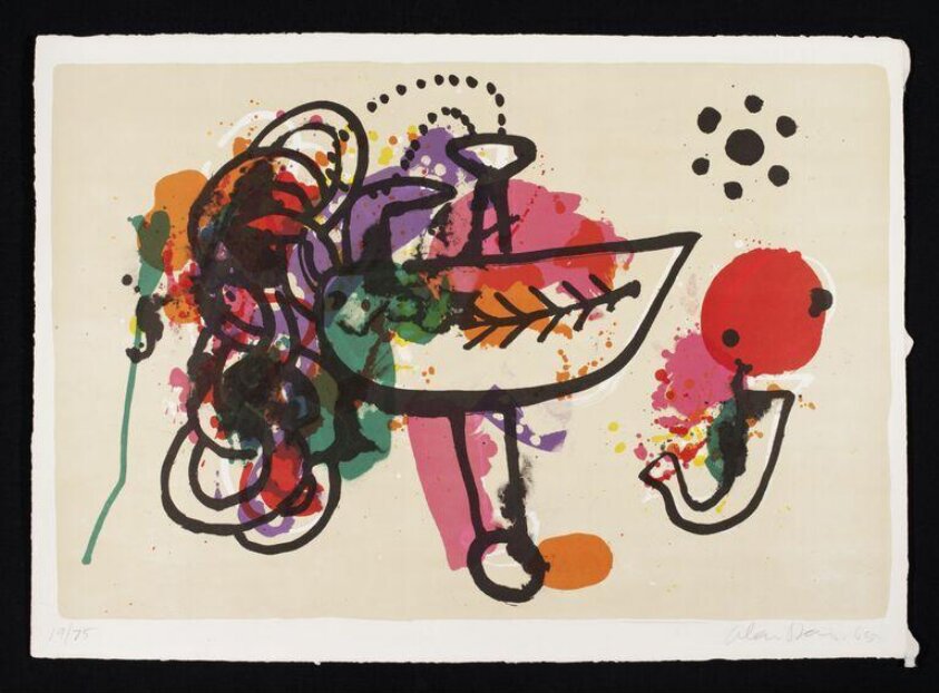 Celtic Dreamboat I (1965) by Alan Davie