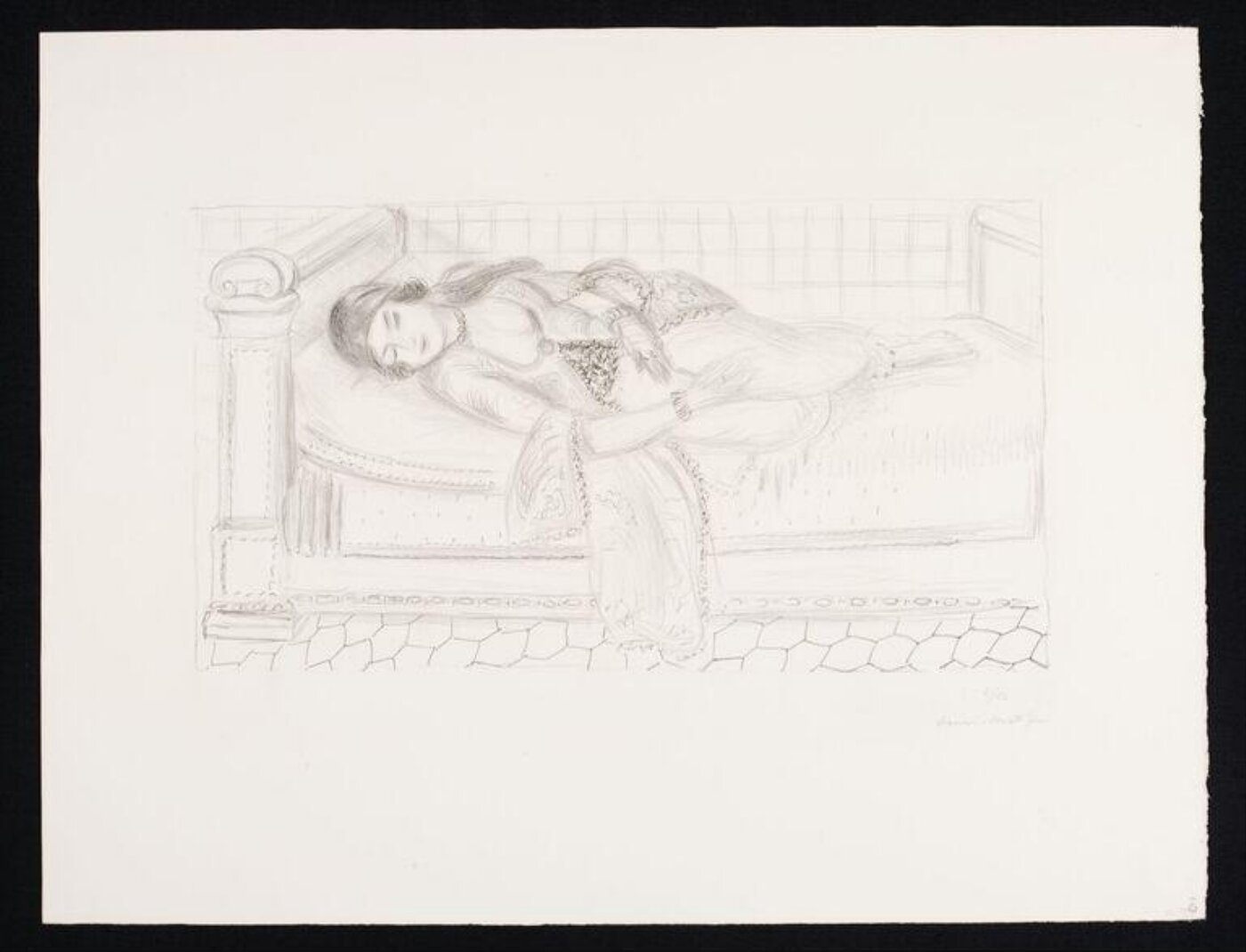 Henri Matisse, Figure endormie (sol aux carreaux rouges)