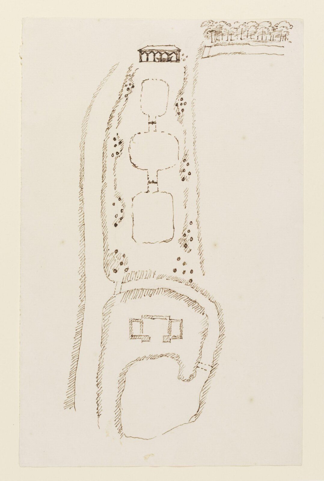 Drawing, William Kent, ca. 1730-1735