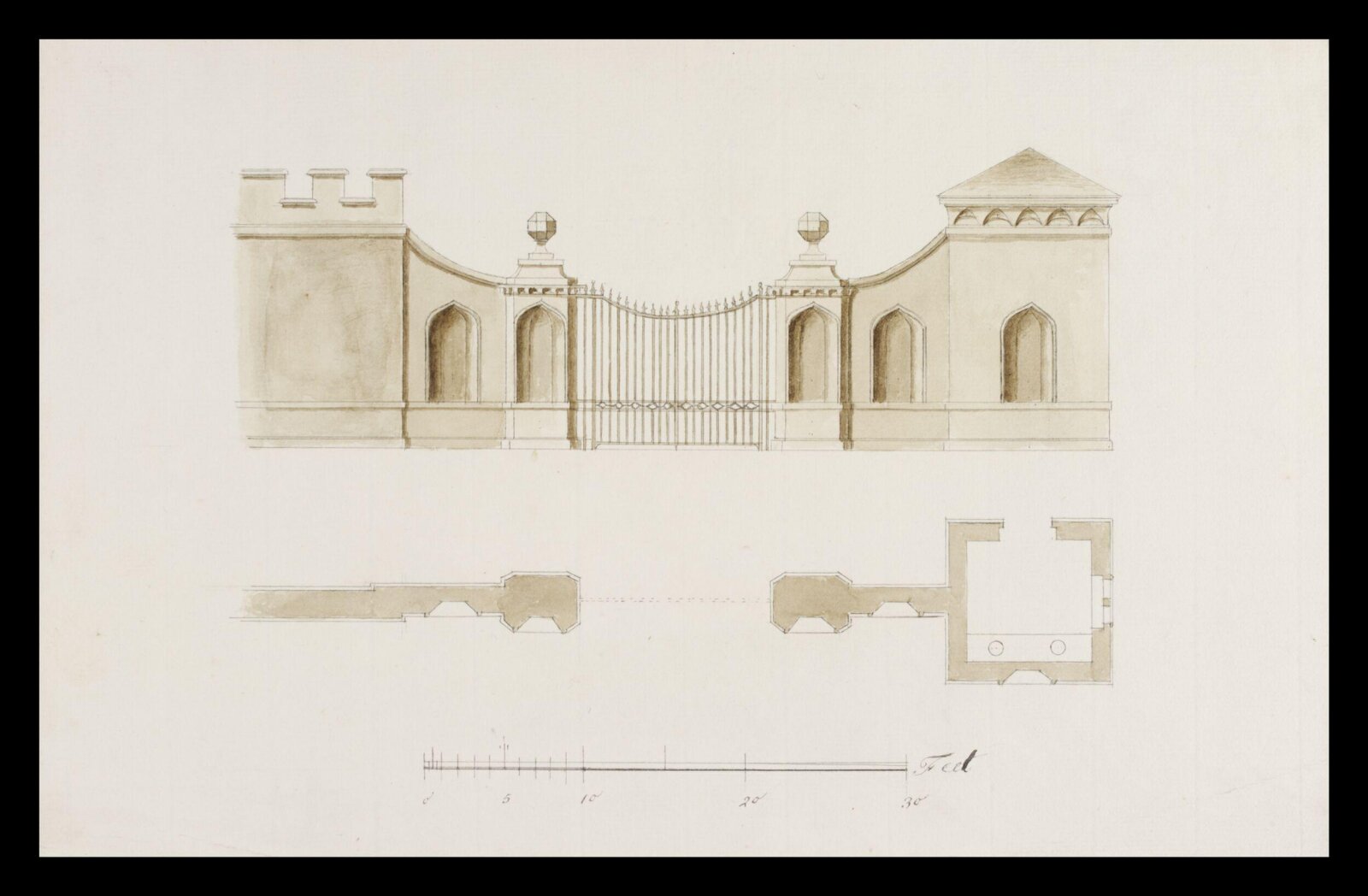 Drawing, William Kent, ca. 1730-1735