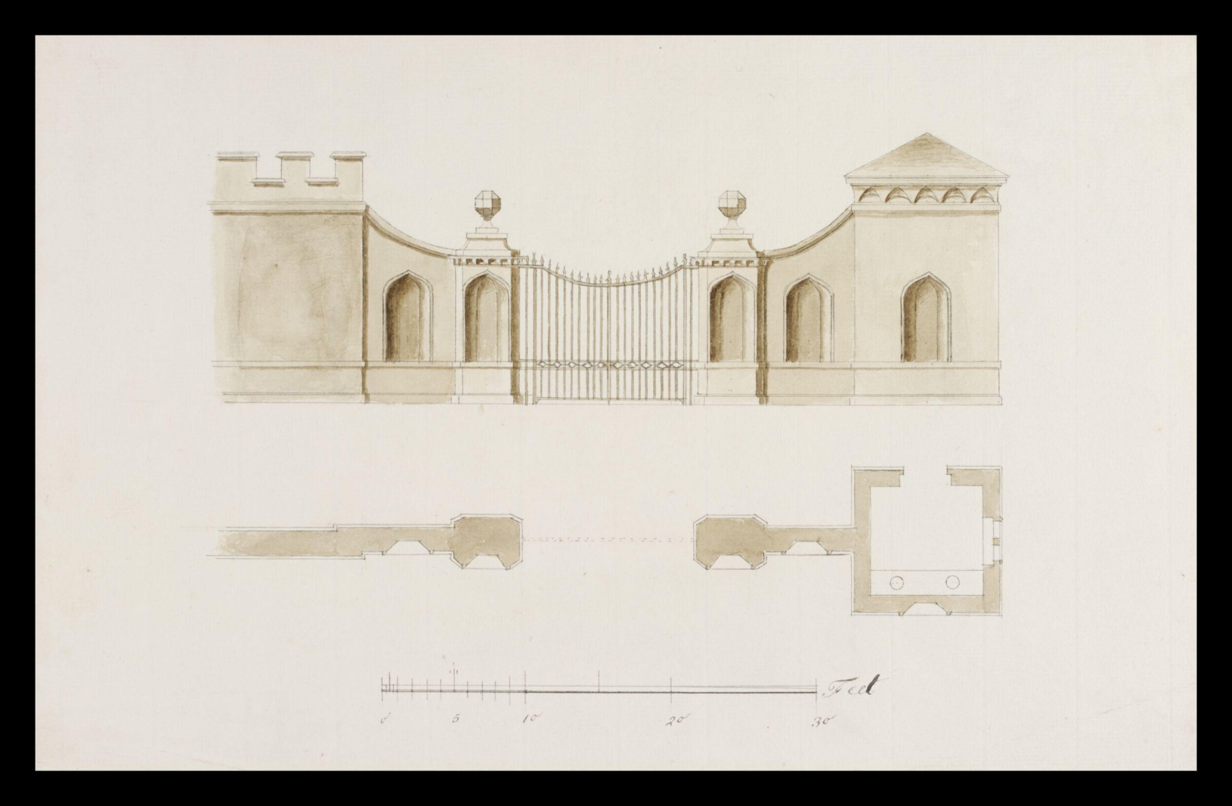 Drawing, William Kent, ca. 1730-1735