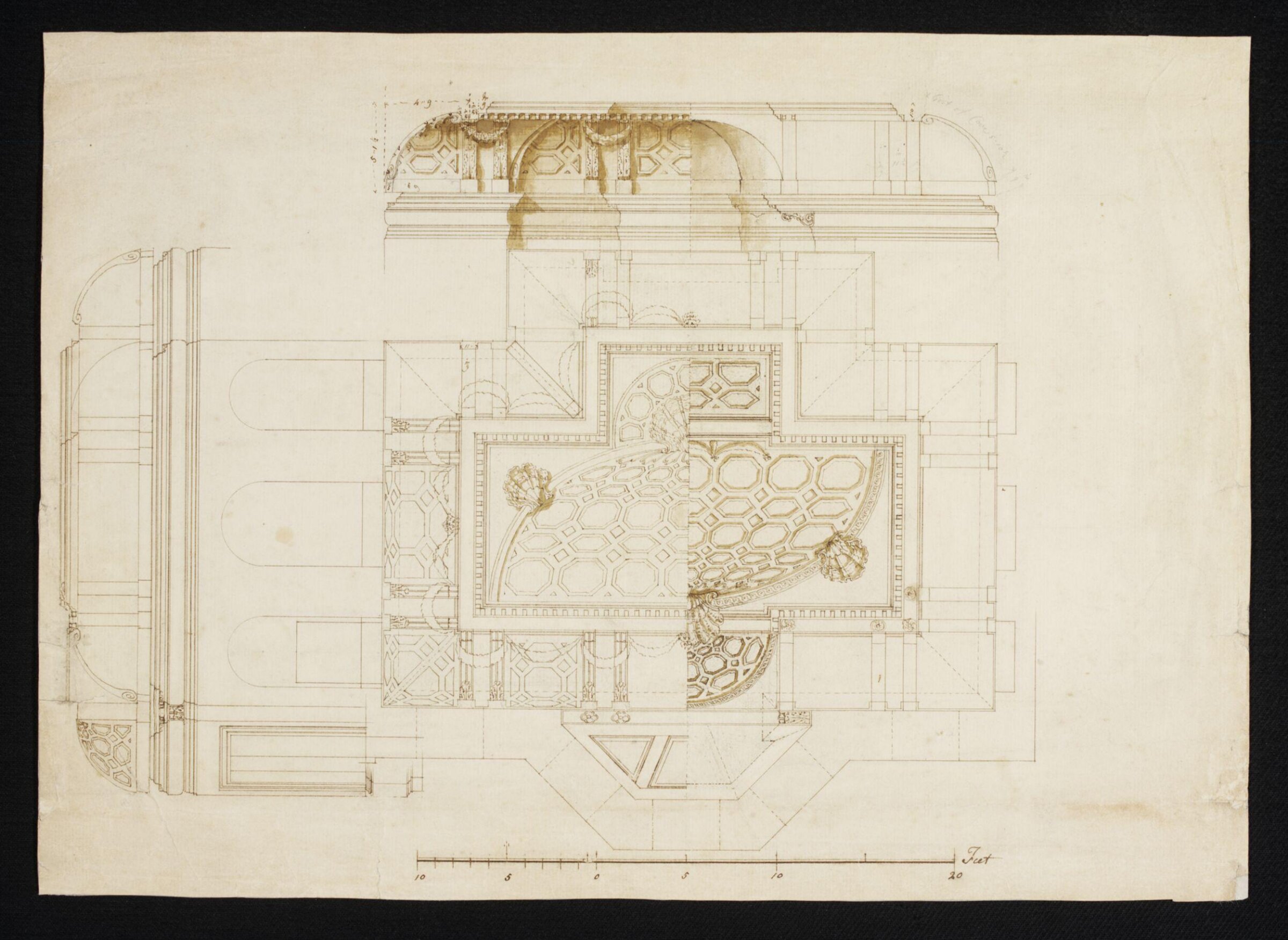 Drawing, William Kent, ca. 1730-1735