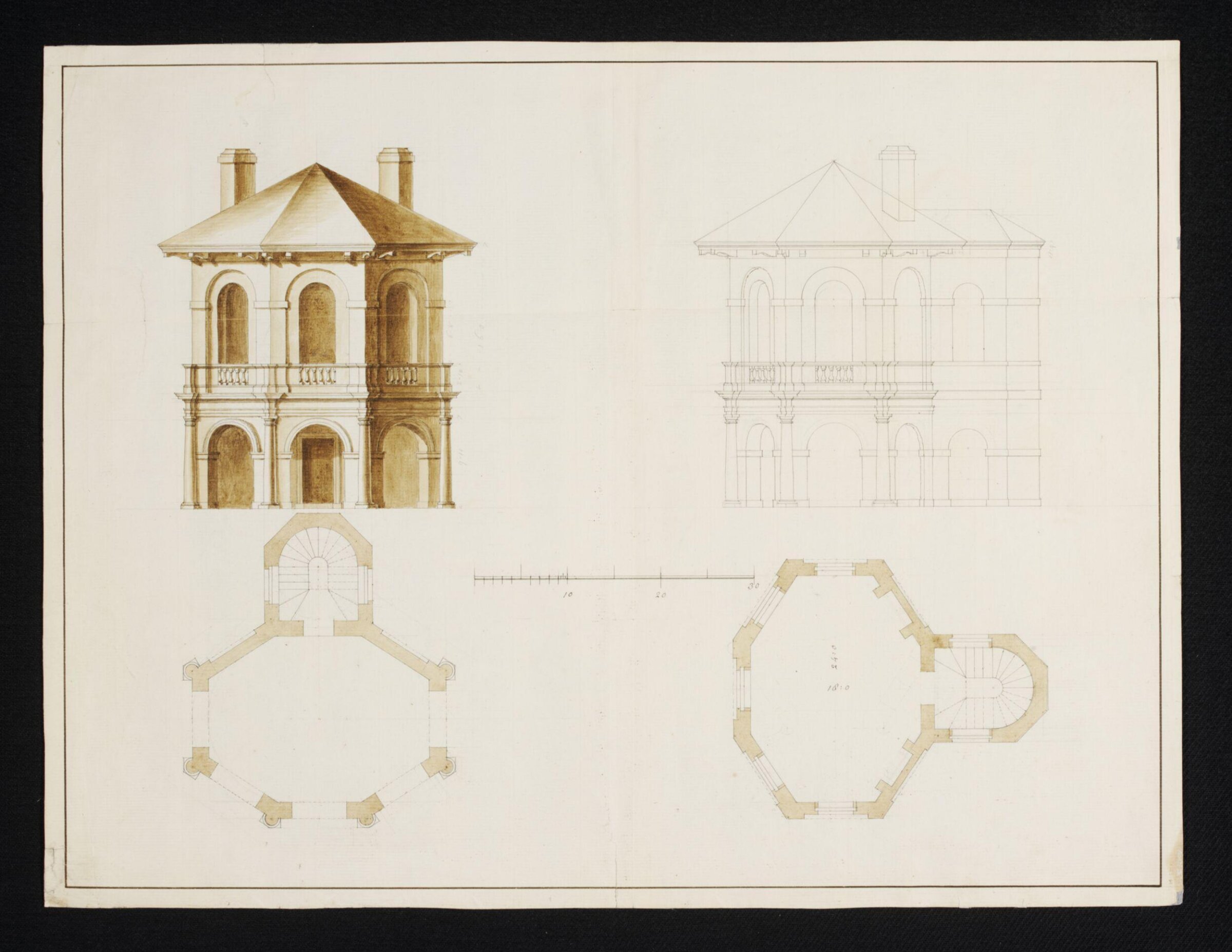 Drawing, William Kent, ca. 1730-1735