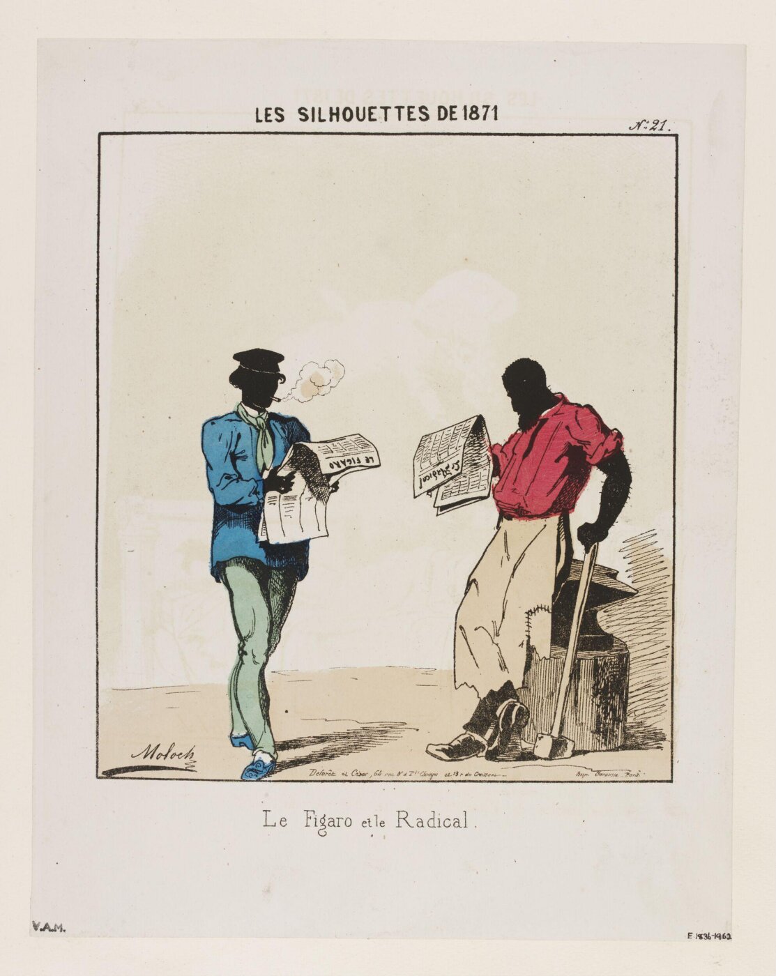 Colomb, B. (Moloch), Les Silhouettes De 1871