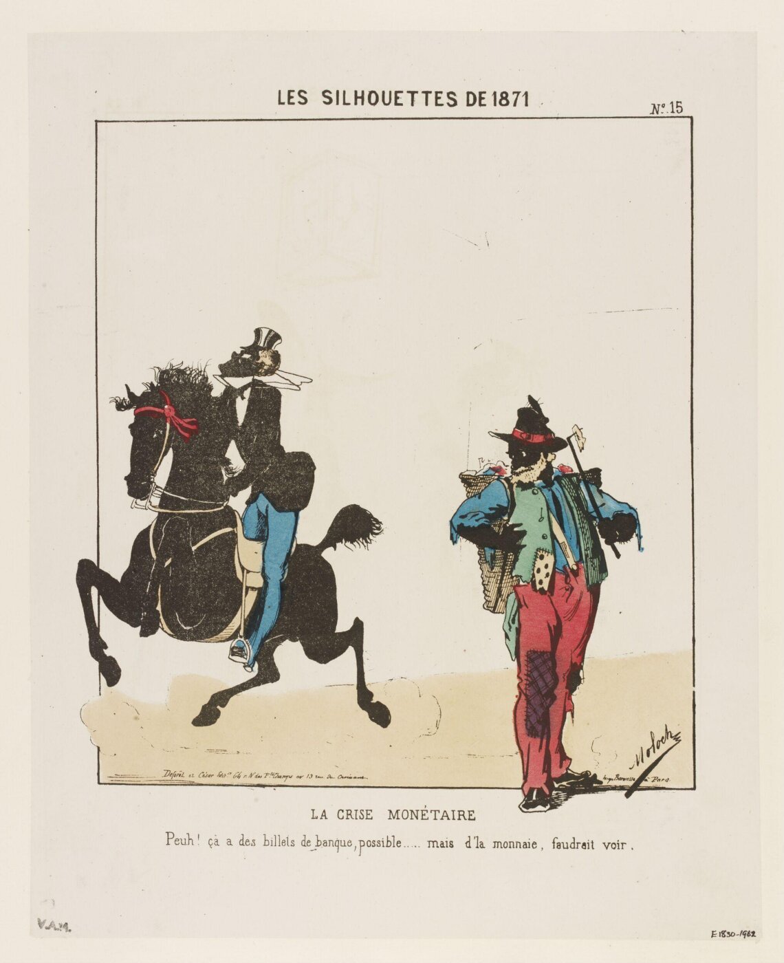 Colomb, B. (Moloch), Les Silhouettes De 1871