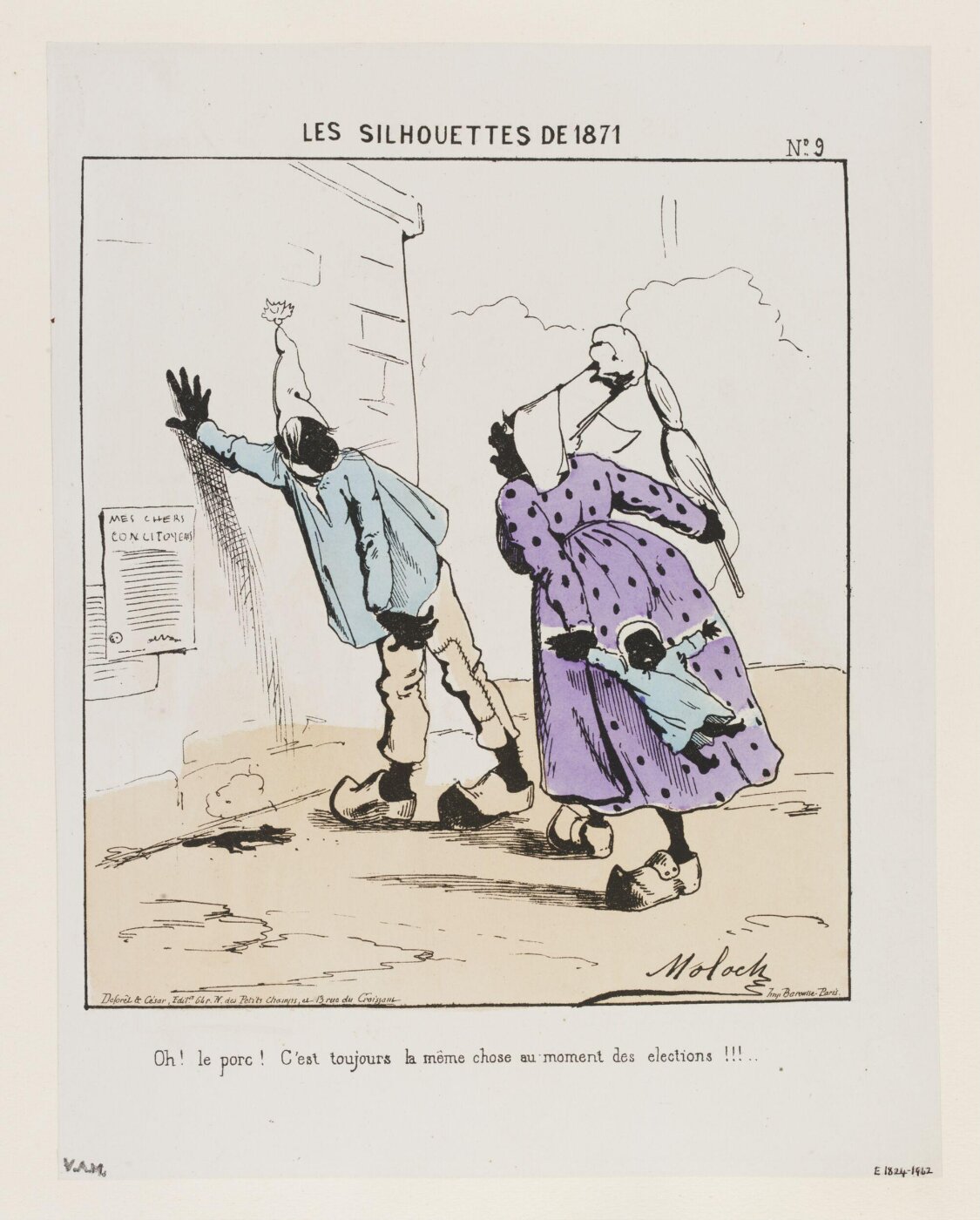 Colomb, B. (Moloch), Les Silhouettes De 1871