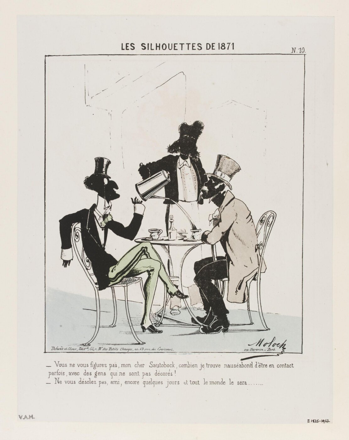 Colomb, B. (Moloch), Les Silhouettes De 1871