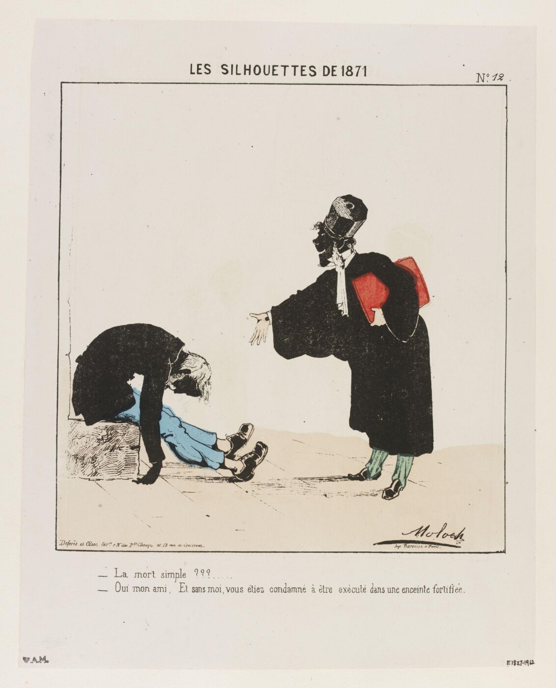 Colomb, B. (Moloch), Les Silhouettes De 1871