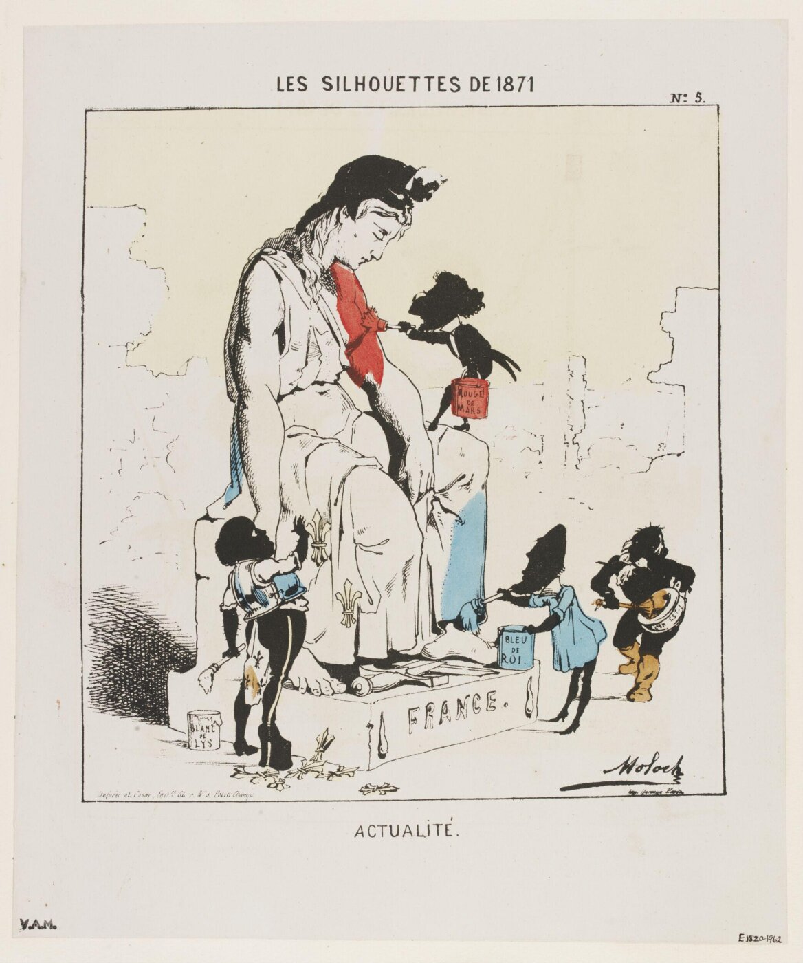 Colomb, B. (Moloch), Les Silhouettes De 1871