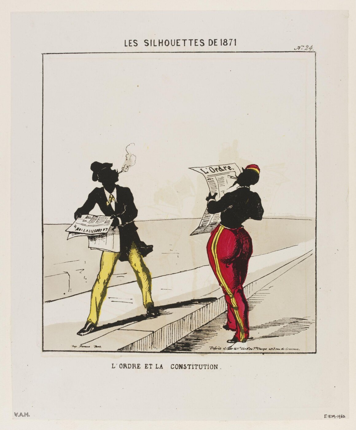 Colomb, B. (Moloch), Les Silhouettes De 1871
