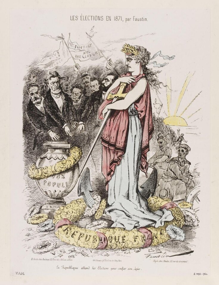 Les Élections En 1871, par Faustin image