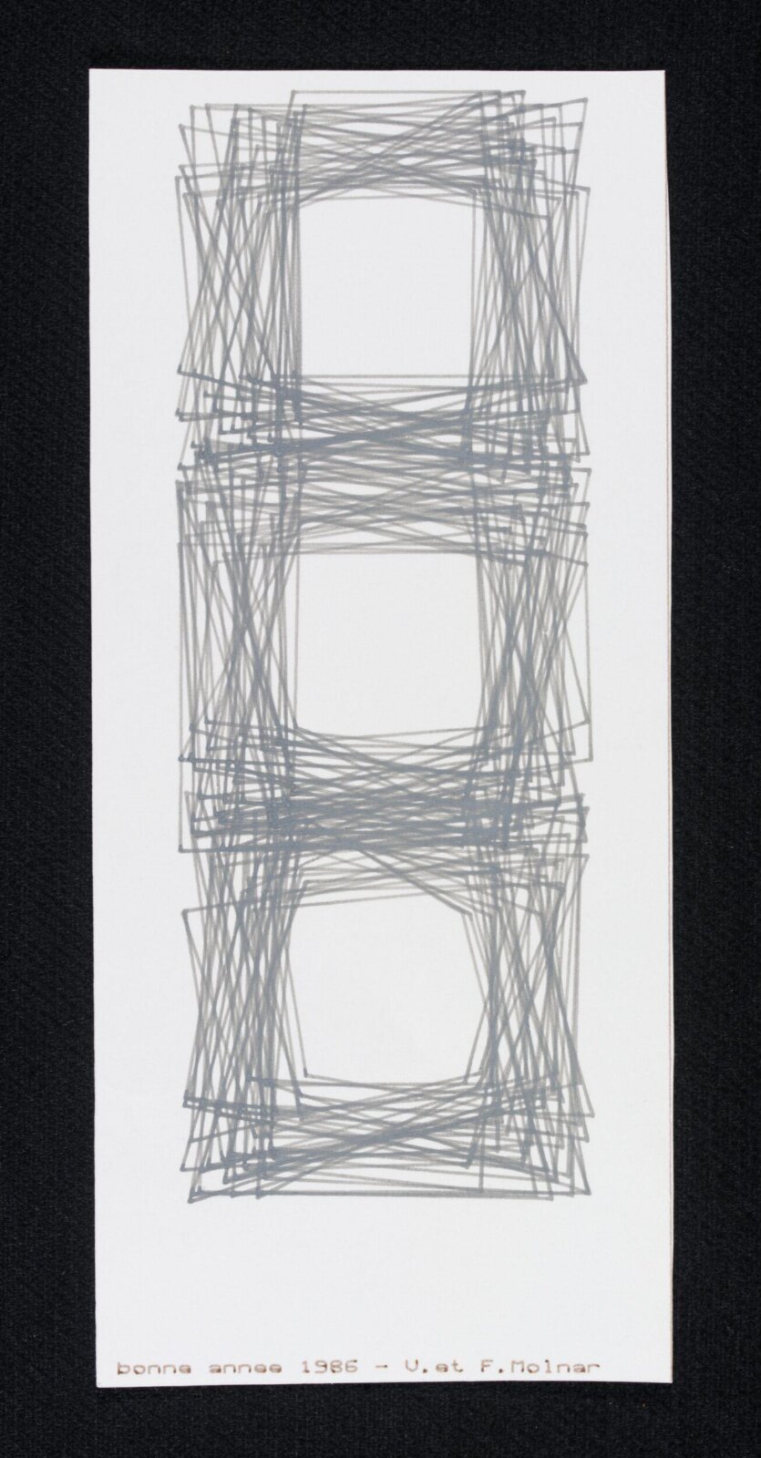 Bonne Annee 1986, Vera Molnar, 1986