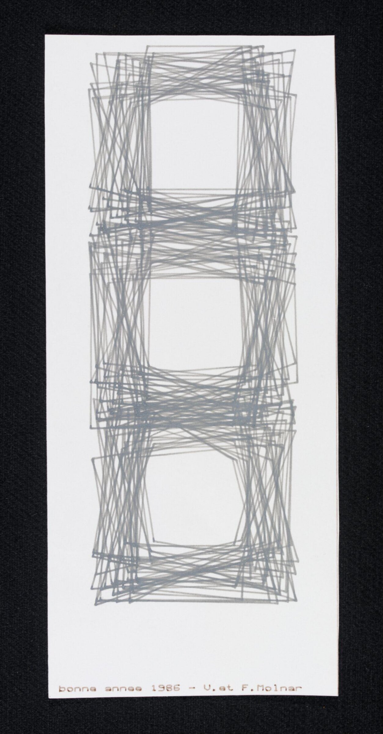 Bonne Annee 1986, Vera Molnar, 1986