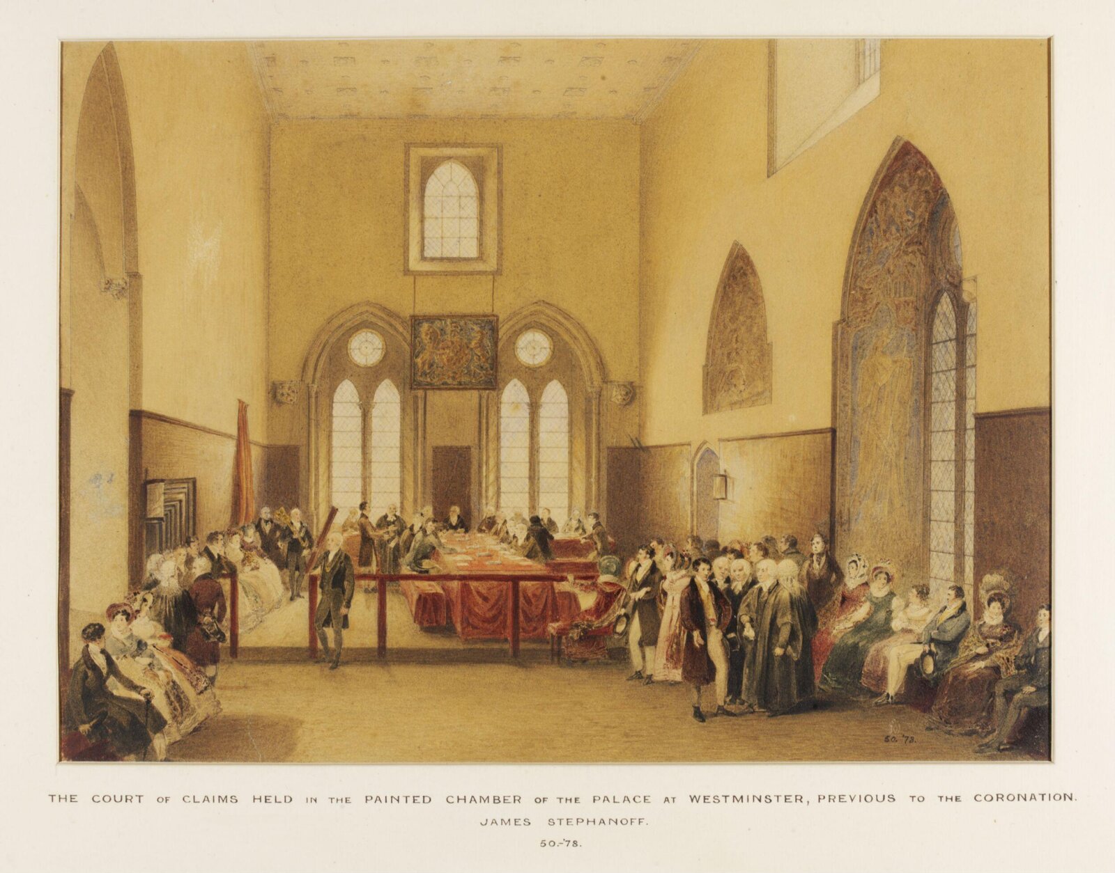 Watercolour, James Stephanoff, c. 1821