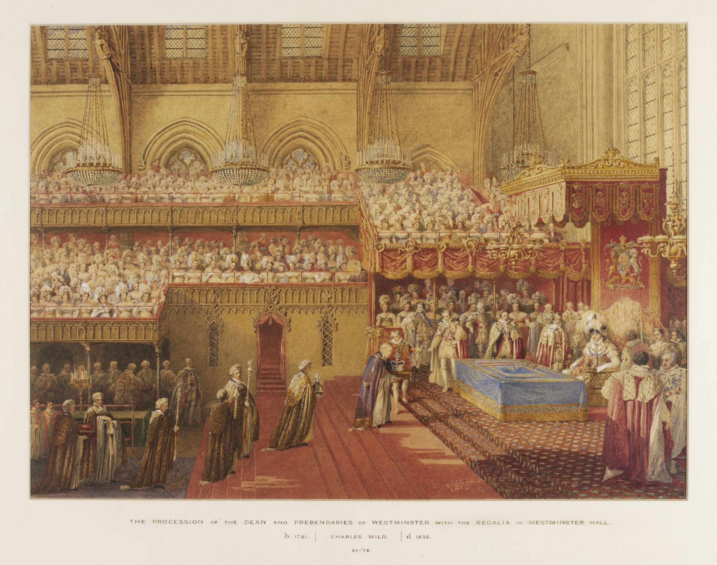 Watercolour, Charles Wild, c. 1821