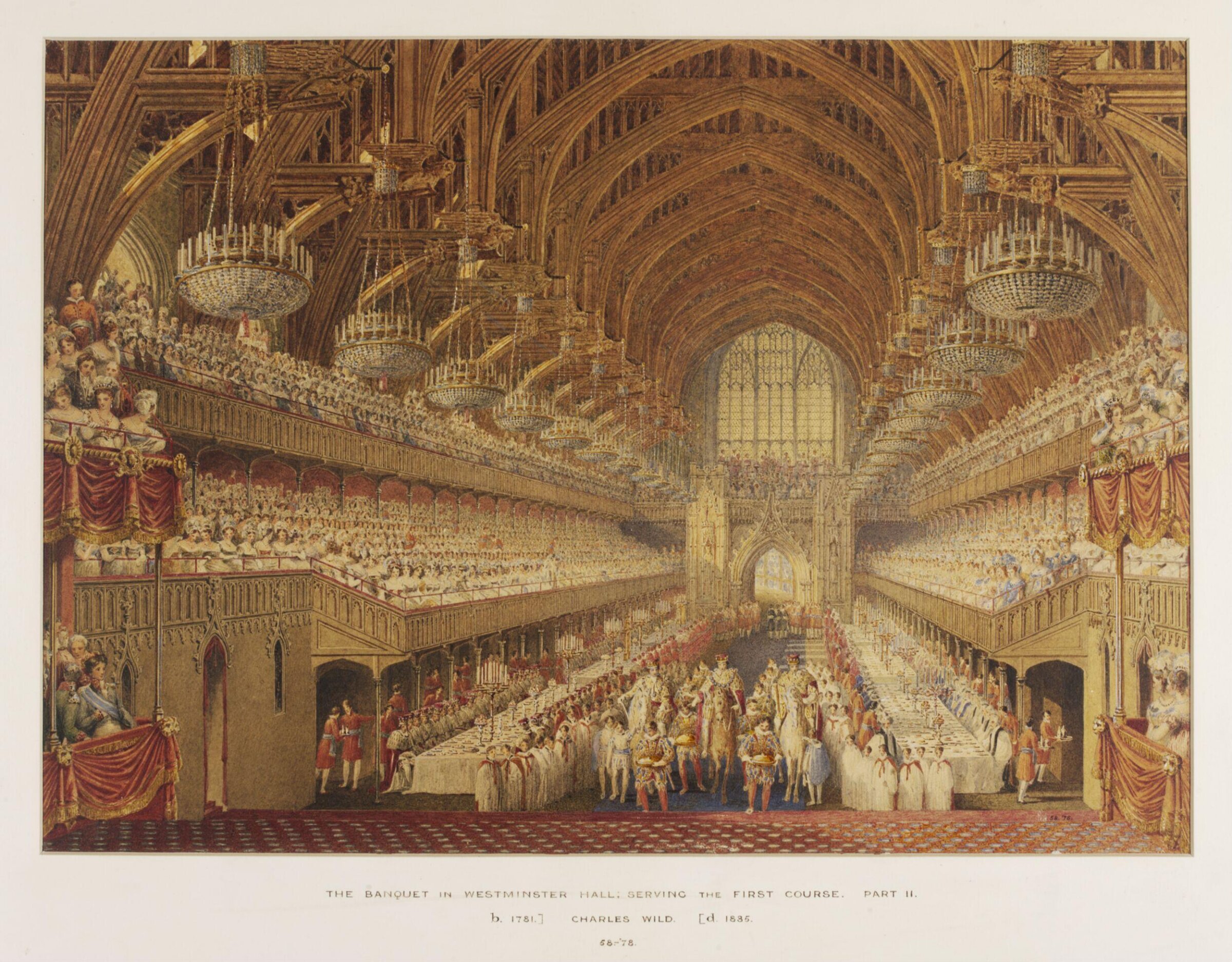 Watercolour, charles wild, c. 1821