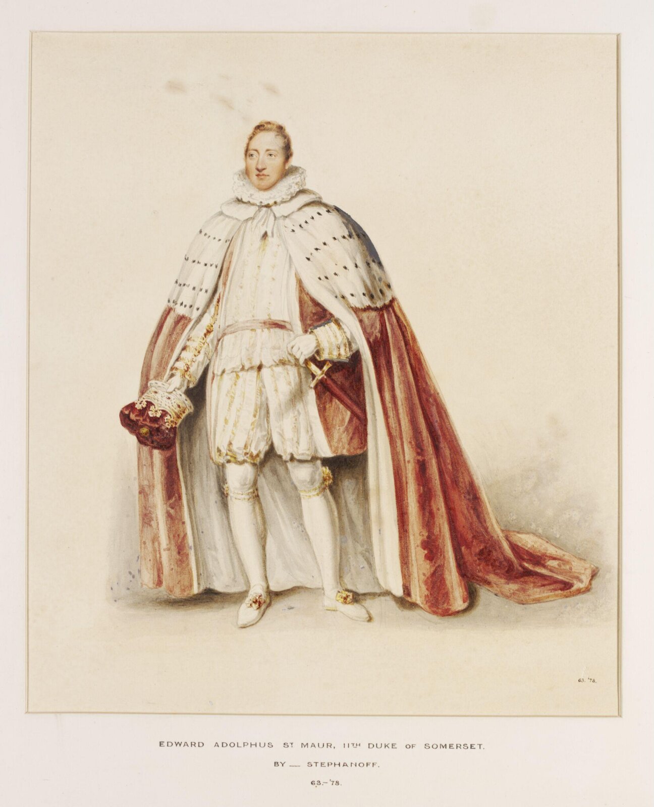 Watercolour, Francis Philip Stephanoff, c. 1821
