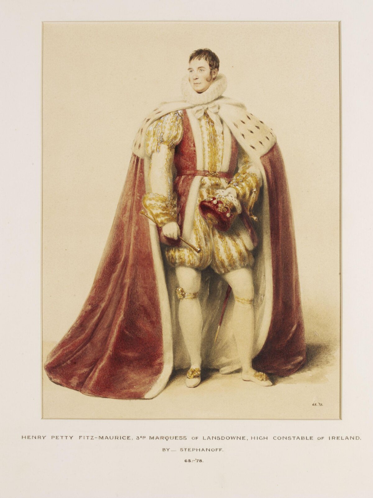 Watercolour, Francis Philip Stephanoff, c. 1821