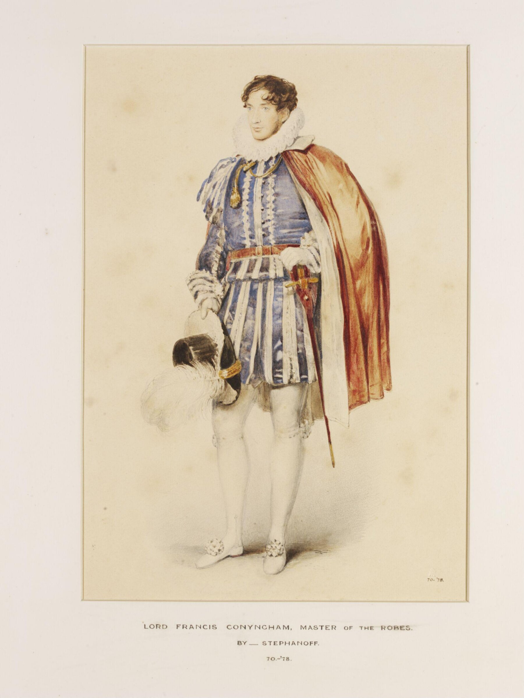 Watercolour, Francis Philip Stephanoff, c. 1821