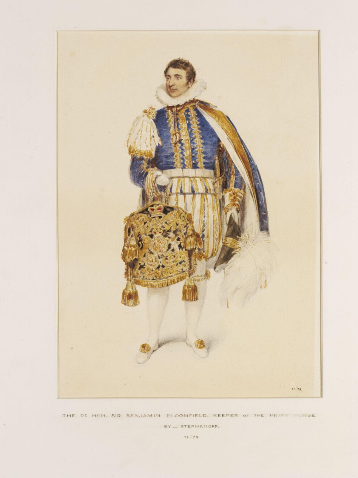 Watercolour, Francis Philip Stephanoff, c. 1821