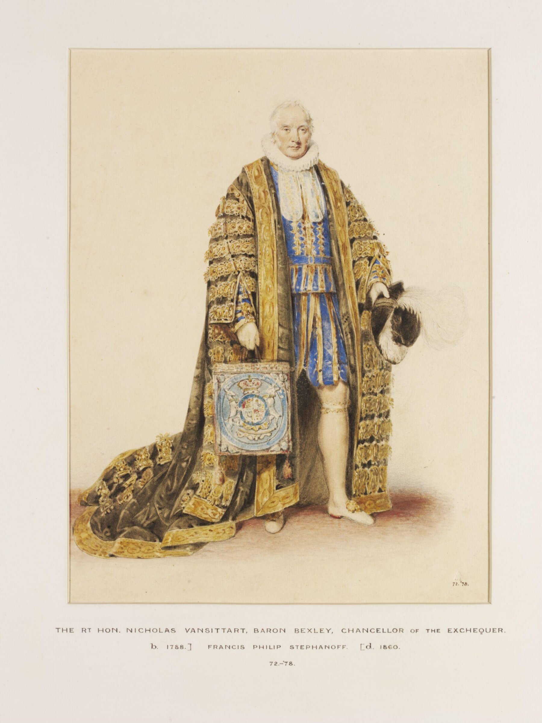 Watercolour, Francis Philip Stephanoff, c. 1821