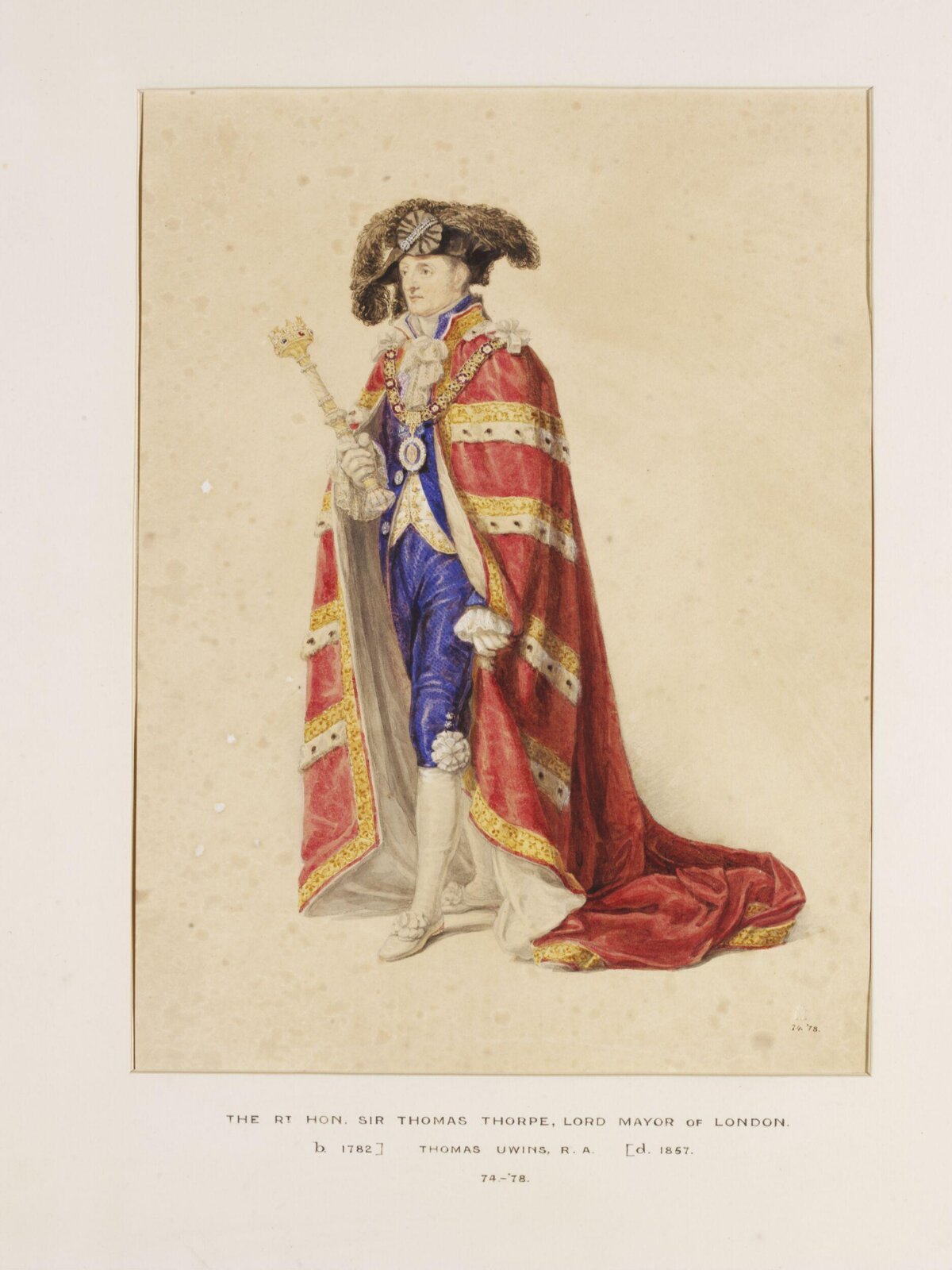 Watercolour, Thomas Uwins, c. 1821