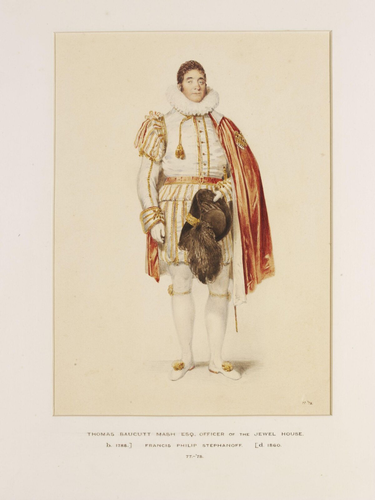 Watercolour, Francis Philip Stephanoff, c. 1821