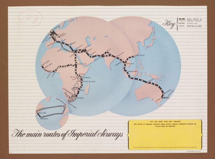 The Main Routes of Imperial Airways image