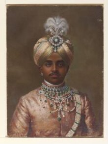 Portrait of Maharaja Sir Sri Krishnaraja Wodeyar Bahadur thumbnail 1