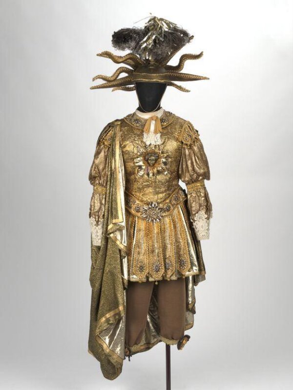 Recreation of the costume worn by Louis XIV as Apollo