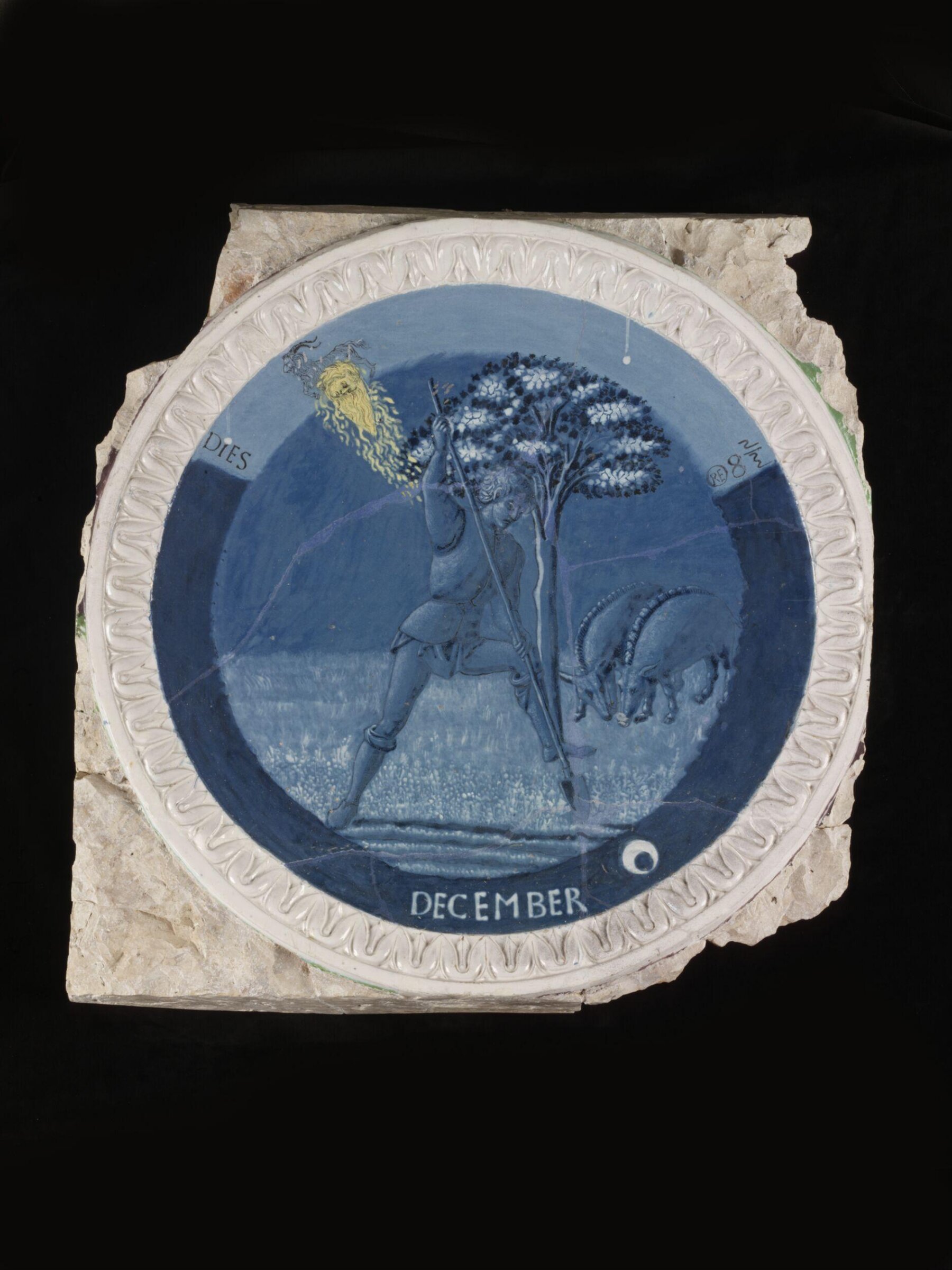 December, Luca della Robbia, ca. 1450-1456