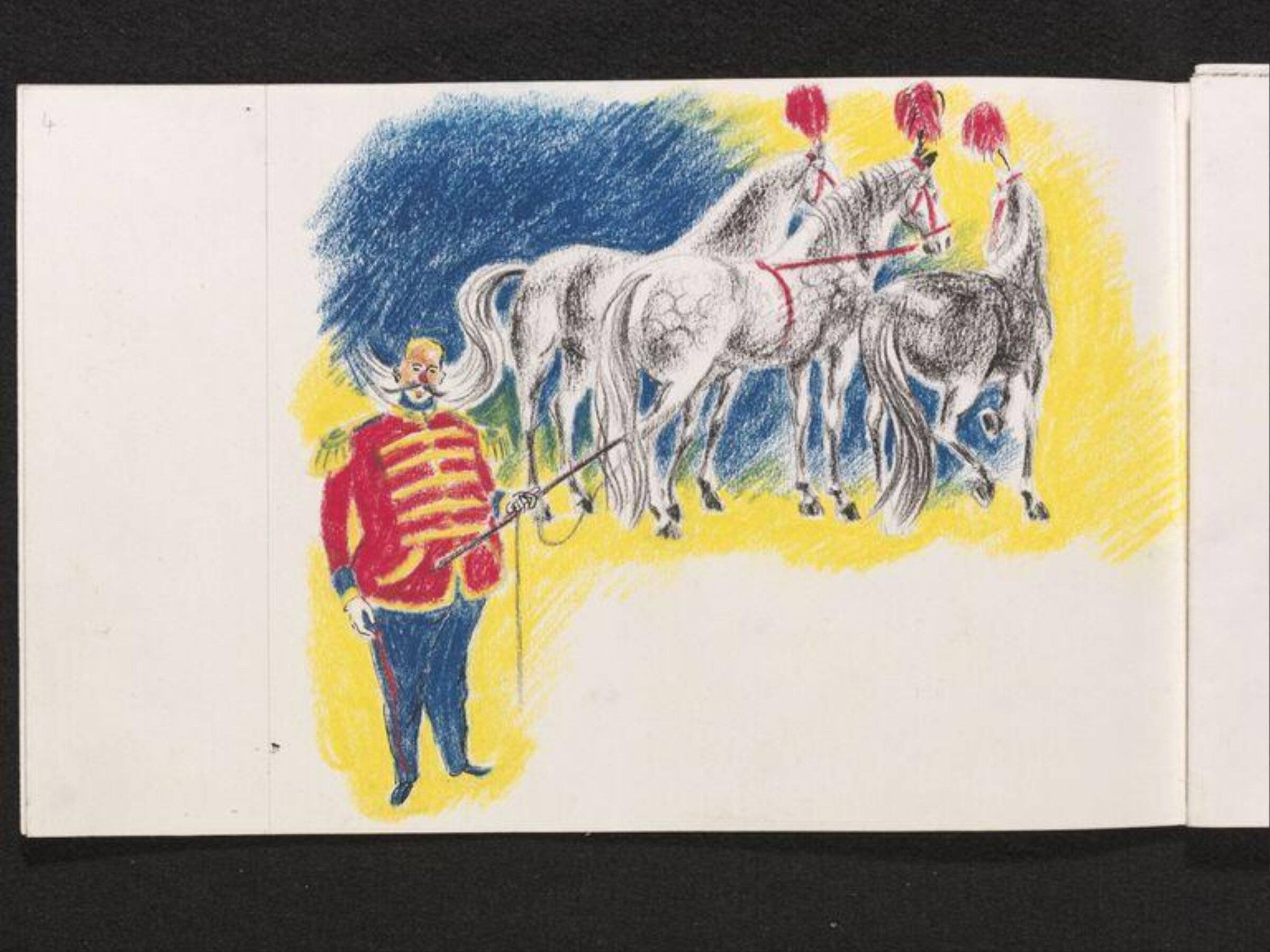 Standing horse, Phyllis E. Ginger, ca. 1940-1960