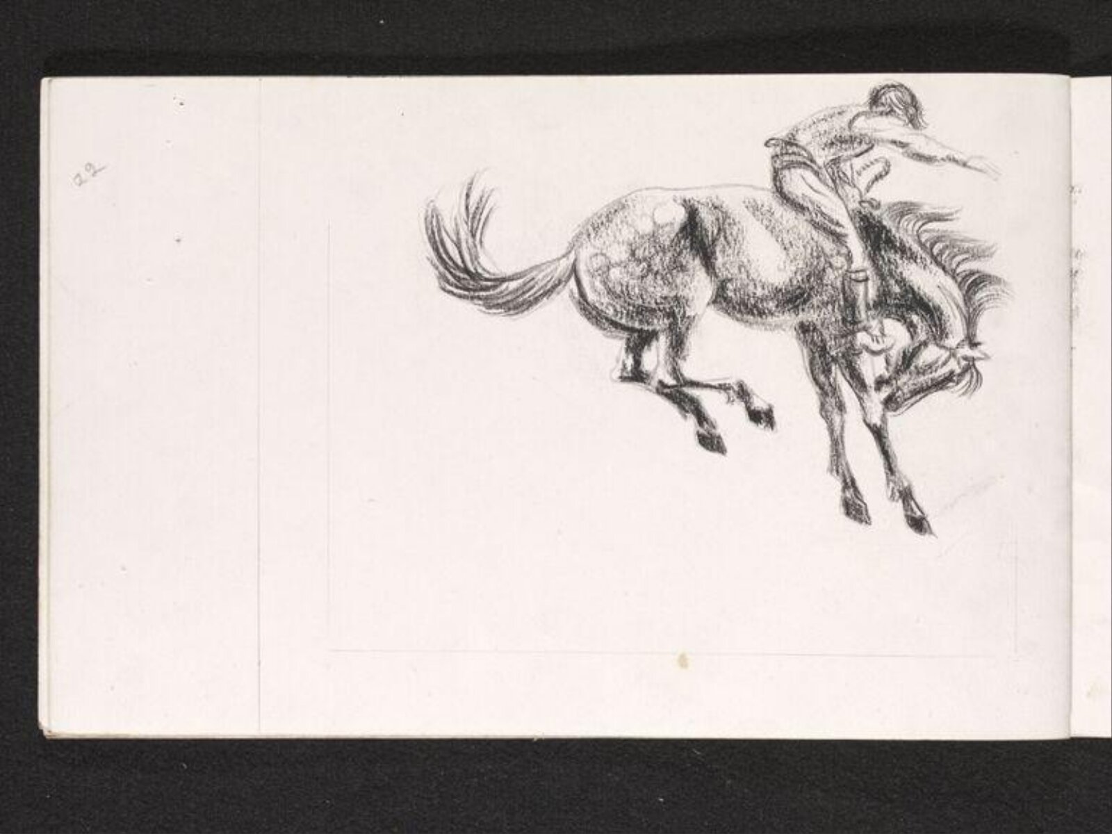 Bucking horse, Phyllis E. Ginger, ca. 1940-1960